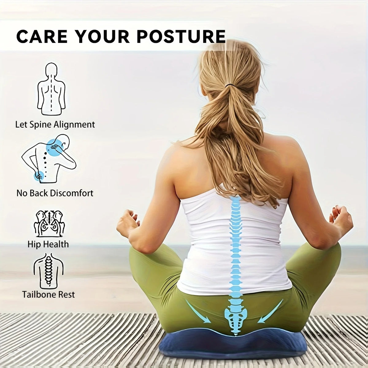 Orthopedic Memory Foam Butt Cushion