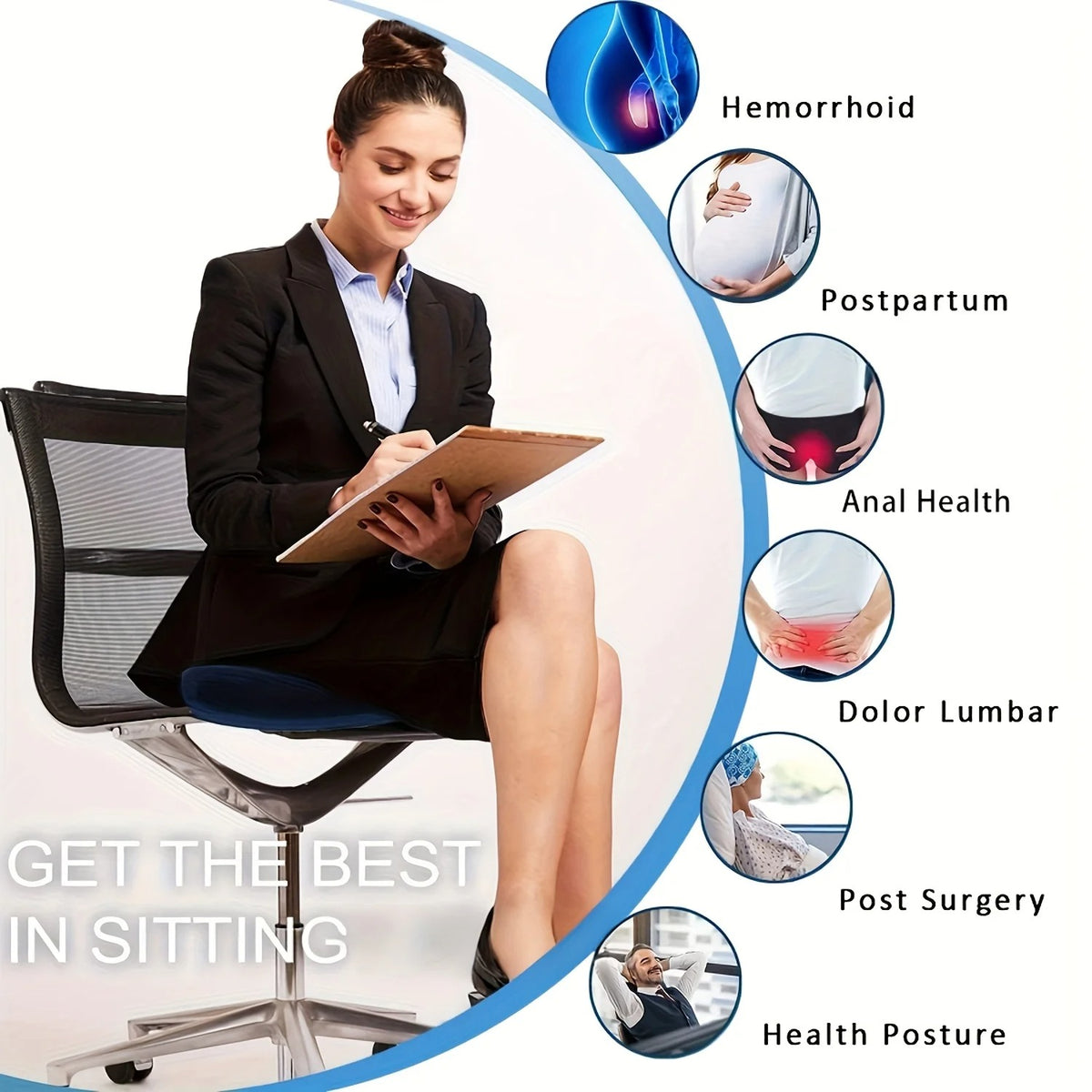 Orthopedic Memory Foam Butt Cushion